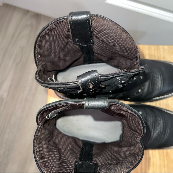 Justin Gypsy Mandra Women’s Black Suede and Leather Boots size 7.5B - Picture 9 of 12